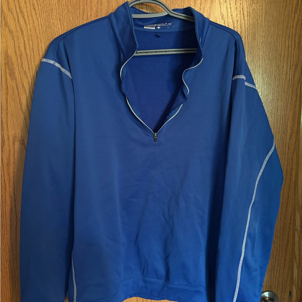 Nike Golf Blue Therma-Fit Qzip